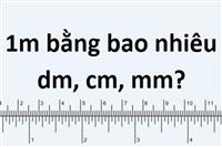 1dm bằng bao nhiêu cm? Cách đổi đơn vị đo độ dài chuẩn và dễ hiểu