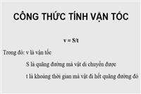 Vận tốc là gì? Công thức tính vận tốc quãng đường và thời gian