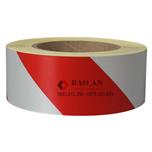 Cuộn dán phản quang trắng đỏ 5cm