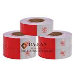 Băng dính phản quang trắng đỏ