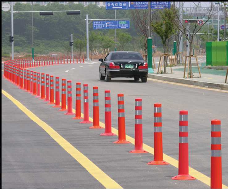Cọc tiêu phân làn giao thông