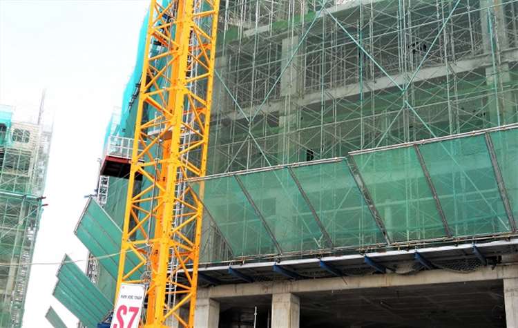 lưới chống vật rơi công trình