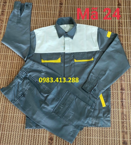 Quần áo bảo hộ phối màu chì BAM24