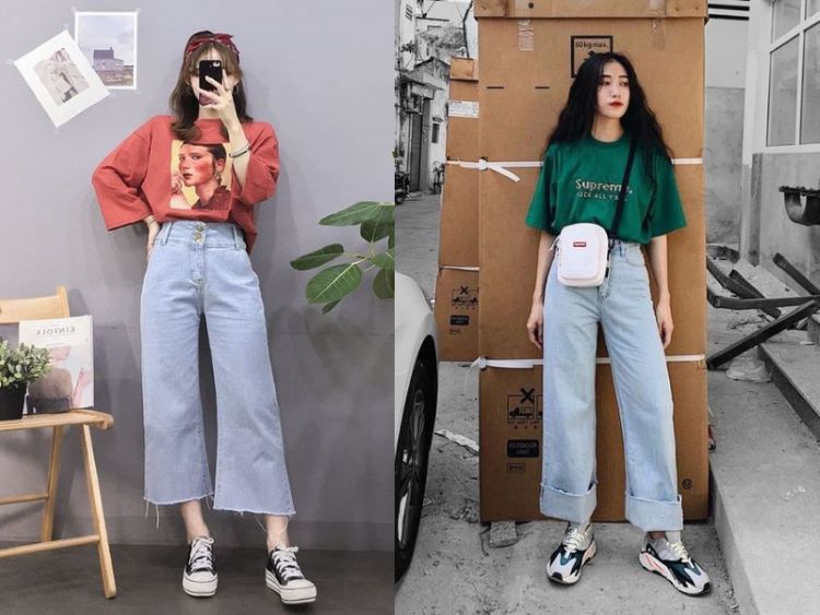 Quần ống suông mặc với áo gì đẹp