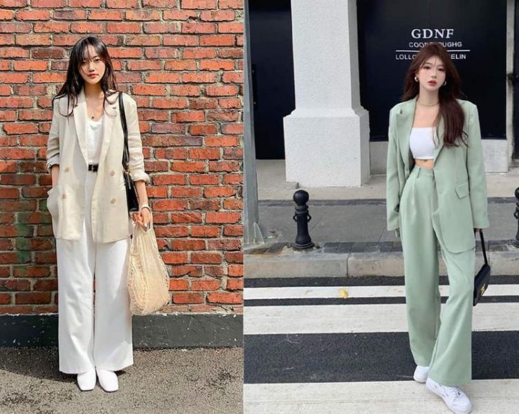 Quần ống suông mặc với áo gì đẹp