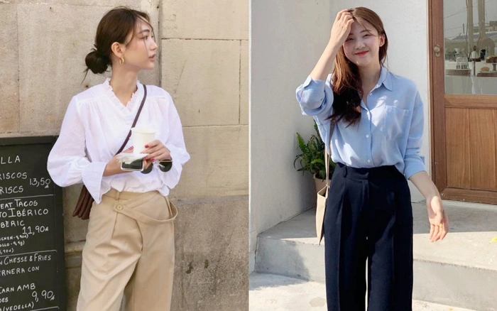 Quần ống suông mặc với áo gì đẹp