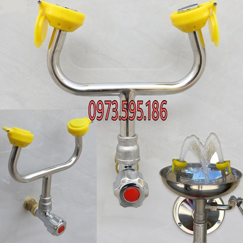 Vòi rửa mắt khẩn cấp gắn tường - 1